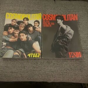 Cosmopolitan Magazine Set with ATEEZ and YUNHO Covers